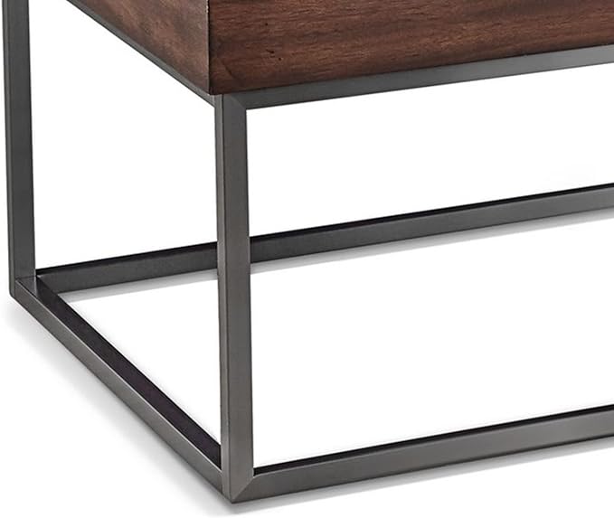 Outdoor Iron and PVC Table Brown - COOLBABY