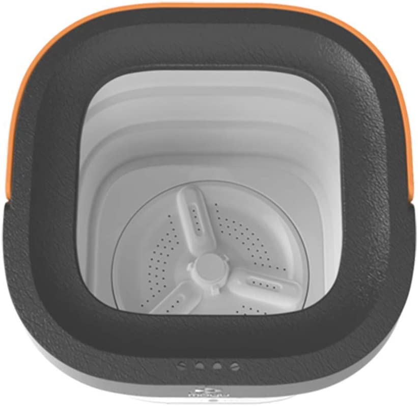 COOLBABY MNXYJ Portable Mini Folding Clothes Washing Machine, Bucket Automatic Home Travel Self-Driving Tour Underwear Foldable Washer, Pink - COOL BABY