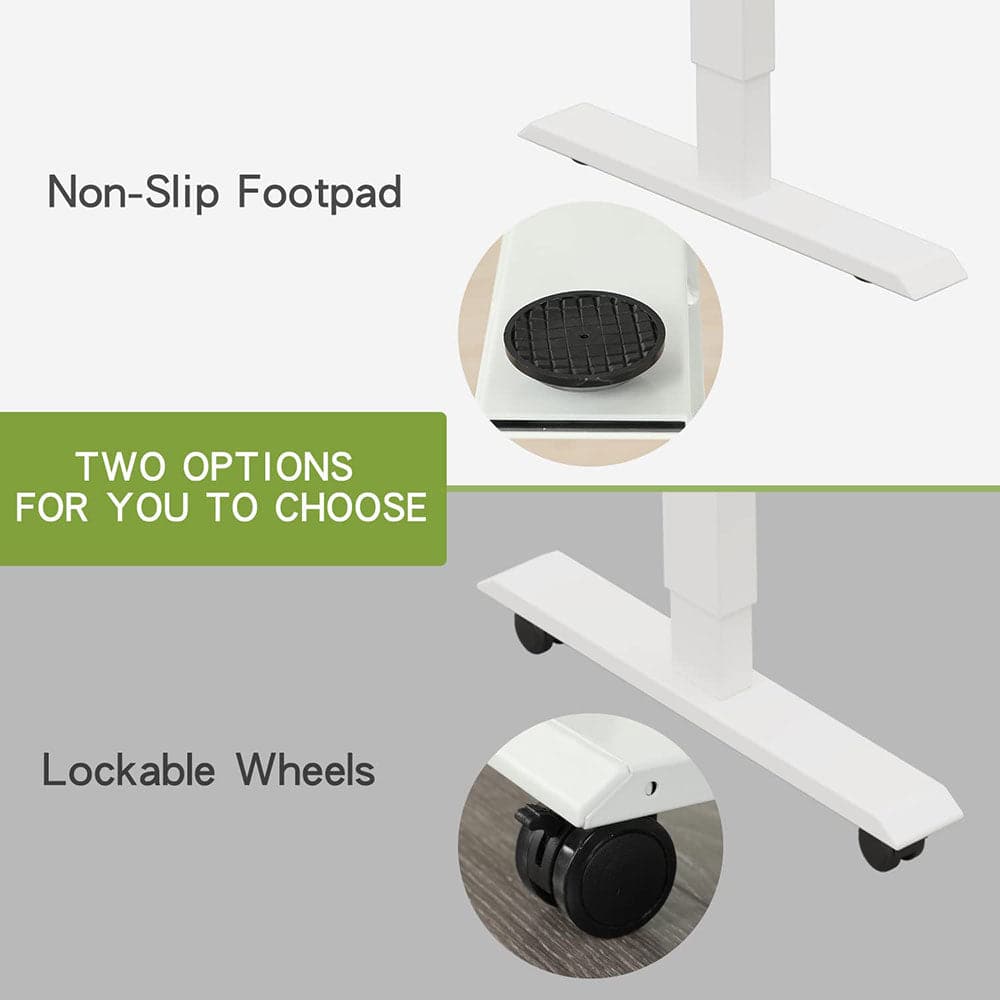 COOLBABY Electric Standing Desk,Stand Up Desk Workstation,Height Adjustable Electric Standing Desk 55 x 24 Inches,Ergonomic Splice Board Desk - COOL BABY