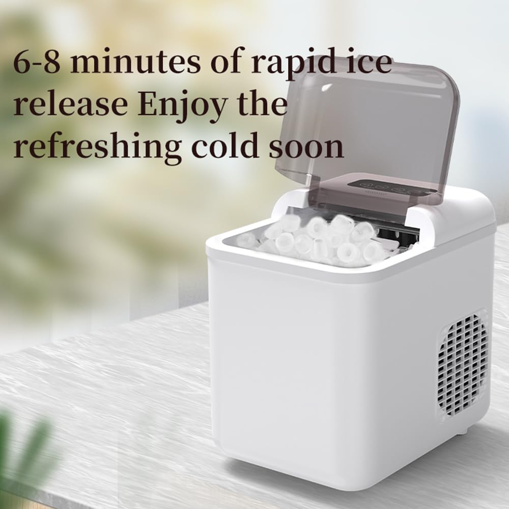 Smart Ice Maker Machine – App Controlled Bullet Ice Maker, 1.3L/60pcs - COOLBABY