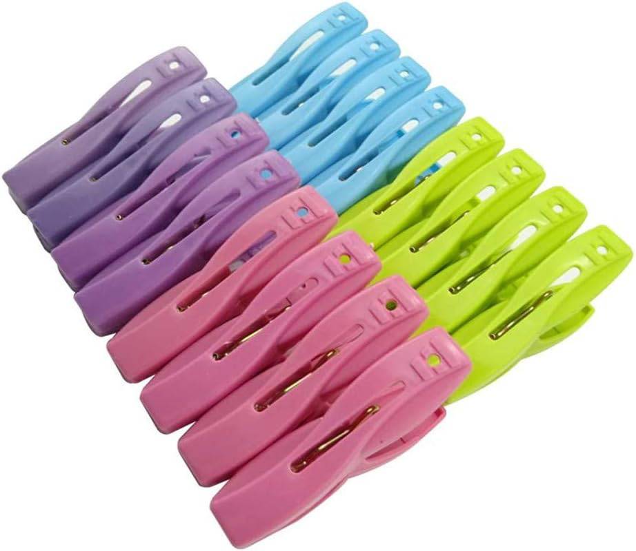 COOLBABY CQK2097 20Pcs/Pack Plastic Clothes Pegs Laundry Hanging Pins Clips Household Clothespins Socks Underwear Drying Rack Holder, Multi Color - COOL BABY