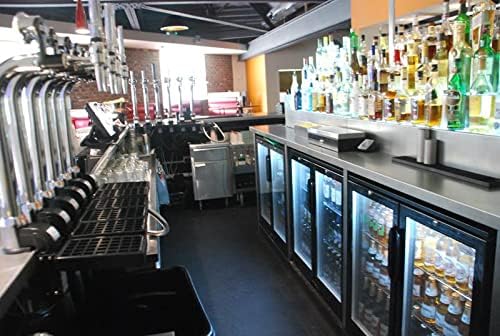 3 Door Bottle Cooler for Bars, Cafes, or Outdoor Use - 1 Section, Frost Free, Compressor, Glass Shelf & Door