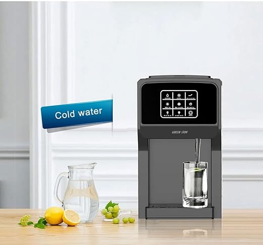 3-in-1 Ice Maker with Water Dispenser & Ice Crusher – 5L Tank, Touch Control, 18-20kg/24H, Class I Safety – Black - COOLBABY