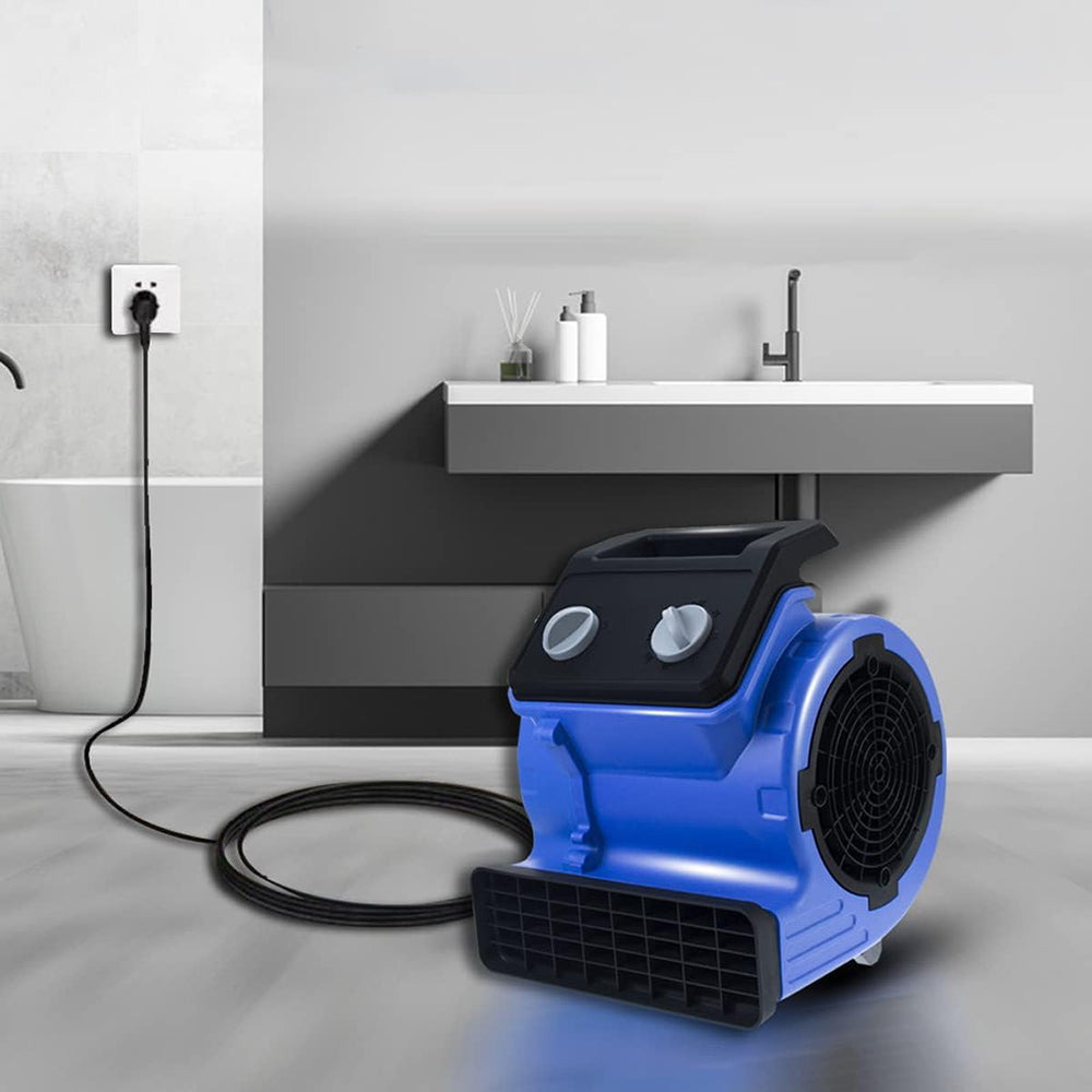 COOLBABY Home 300W Small Floor Blow Dryer,3-Speed Mini Mighty Centrifugal Air Mover,Dryer Utility Blower Fan ZRW-3135 - COOLBABY