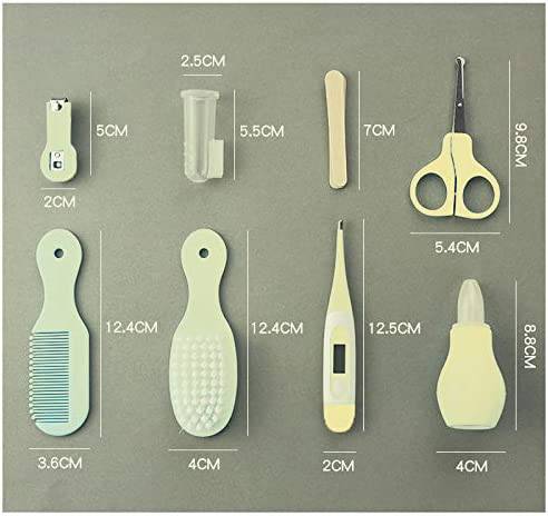 Coolbaby WHD1274 Baby Nail Kit, 8 Pieces Newborn Baby Healthcare Kit (Yellow) - COOL BABY