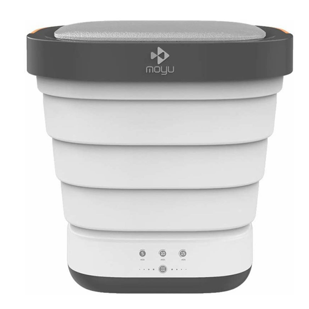 COOLBABY MNXYJ Portable Mini Folding Clothes Washing Machine, Bucket Automatic Home Travel Self-Driving Tour Underwear Foldable Washer, Pink - COOL BABY