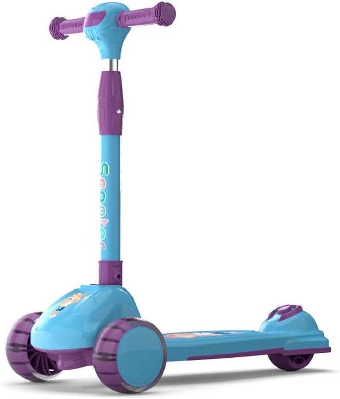 COOLBABY Children's three-in-one scooter, with flashing light-emitting diode wheel, children's scooter, children's toys - COOLBABY
