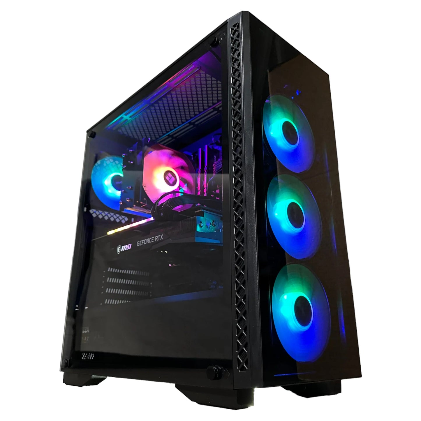 Budget Gaming PC - AMD Ryzen 5 3600 6 Cores 12 Threads, NVIDIA RTX 2070 8GB, 32GB DDR4 RAM 3200MHz, 1TB SSD Gen 4, 650W 80 PLUS PSU, Tower cooling - COOLBABY