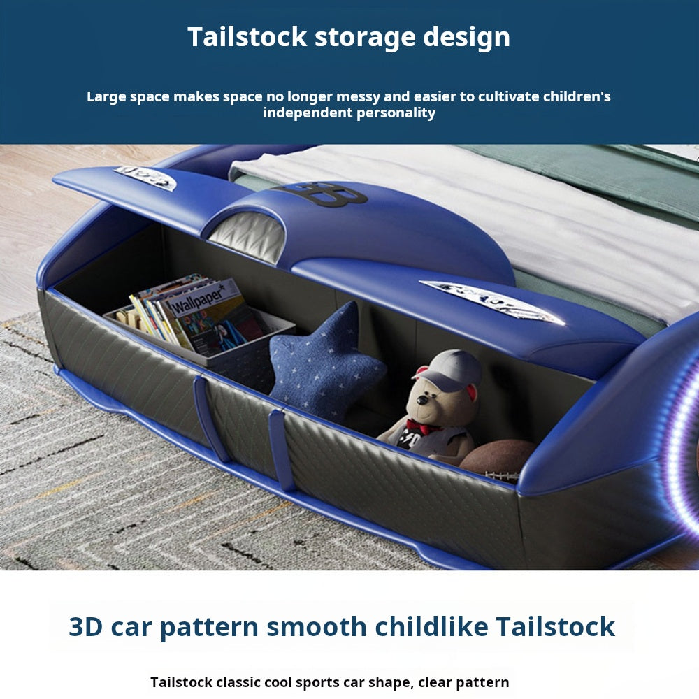 COOLBABY ZLJ1130 Children's Bed Boys Bed Car Style Single Bed - COOLBABY