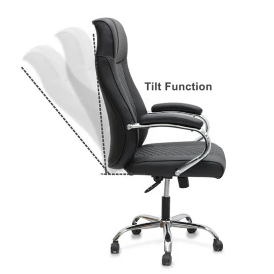 High Back PU Manager Chair, Ergonomic Design Office Chair For Modern Workplaces - COOLBABY