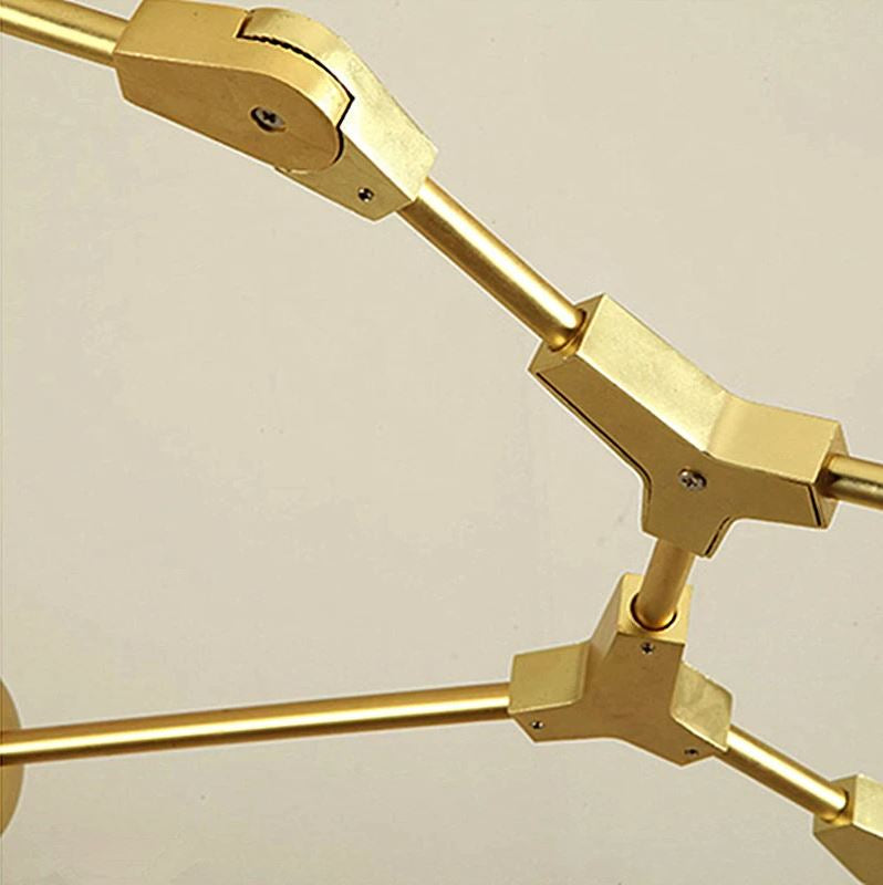 Modern Hanging Light Blair 5 Buds - Gold Matt - COOLBABY