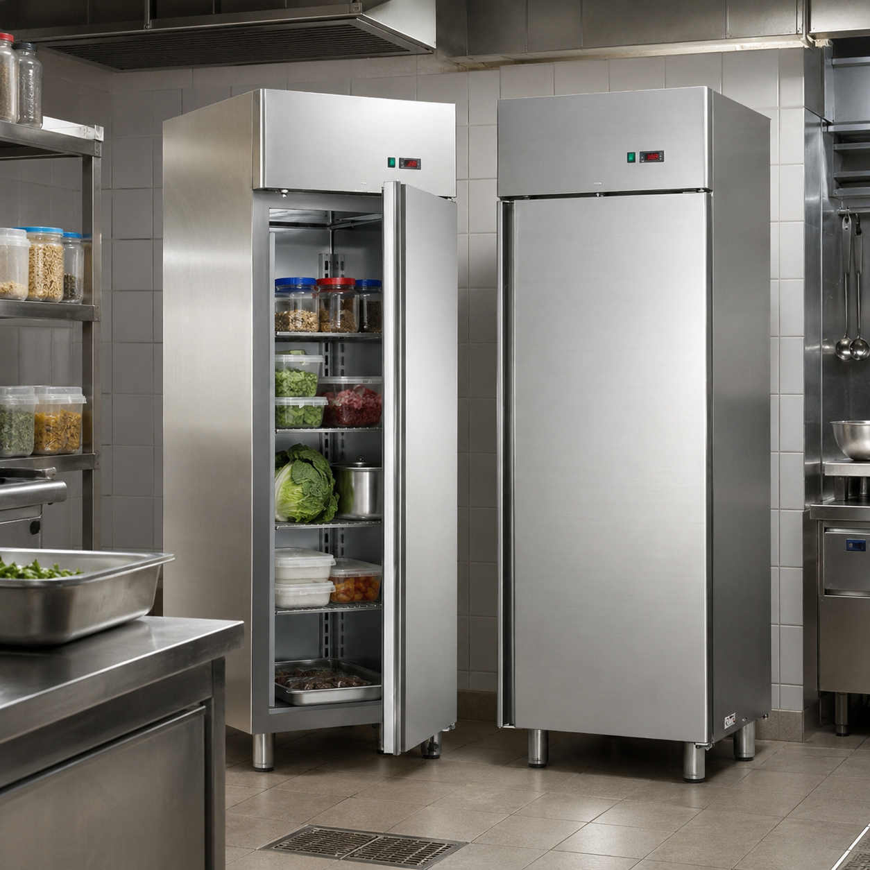 GN650BT Upright Freezer 685L Single Stainless Steel Door – Commercial Freezer with Italian Innovation