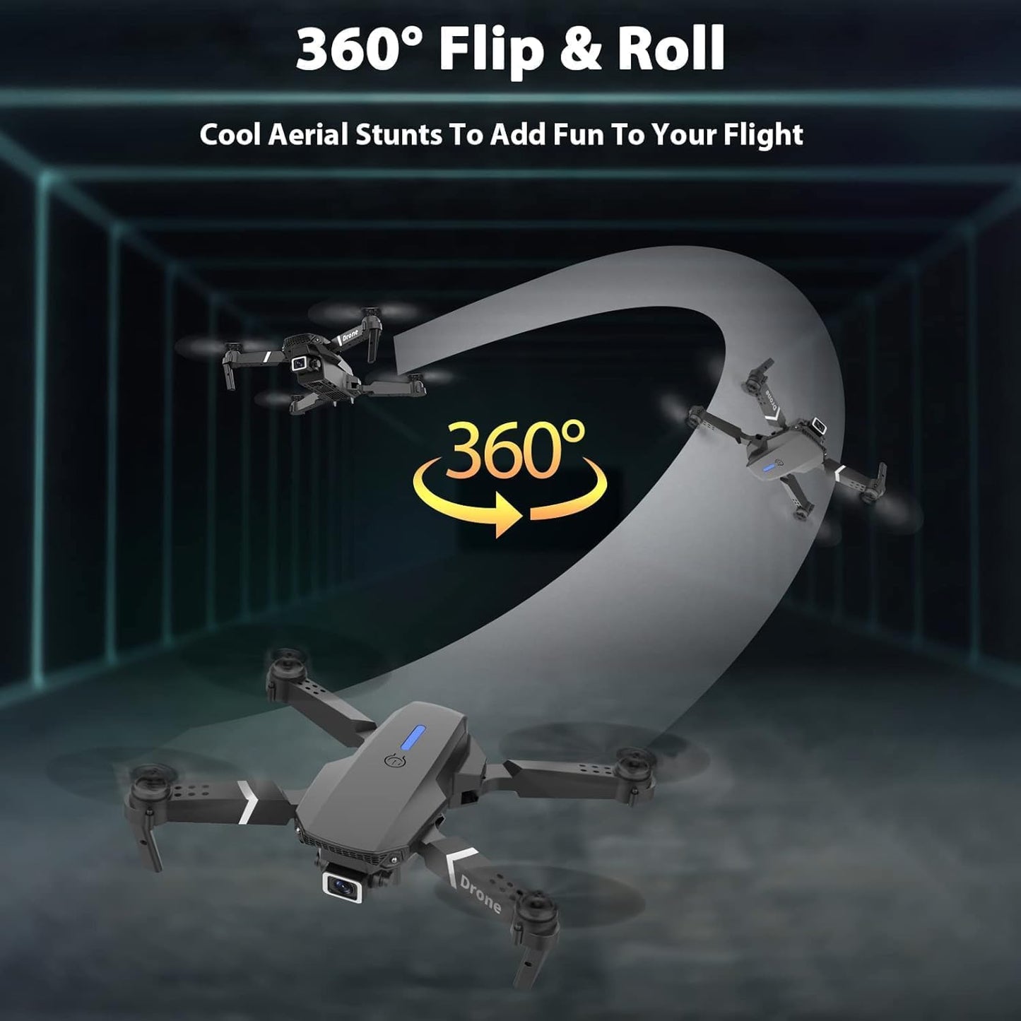 COOLBABY 4K Camera Drone with GPS – Foldable Quadcopter with Brushless Motors, Follow Me Mode, Optical Flow, Return to Home, Long Flight Time – Beginner Friendly RC Drone with Carrying Case - COOLBABY