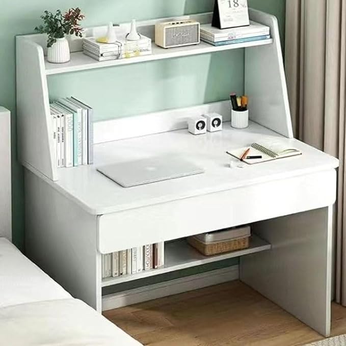 Home Upgraded Multipurpose Modern Design Unique Style Laptop Desk 15 Mm Thickness Wood Sheet Table With Storage - COOLBABY