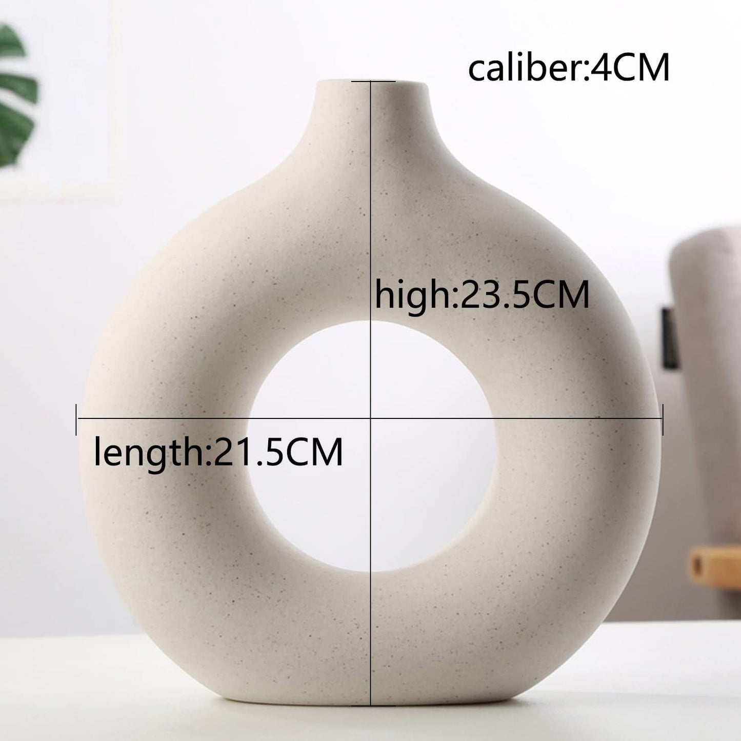 COOLBABY LZM124 Creative Ceramic Vase,for Elegant Home Décor,Living Room Centerpiece Flower Vase,Gifting - COOL BABY