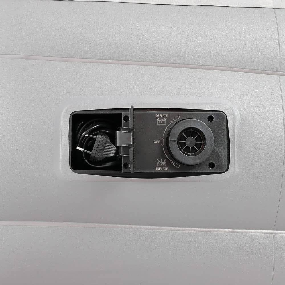 COOLBABY Air Mattress,Double High Adjustable Blow Up Mattress with Built-in Pump - COOL BABY