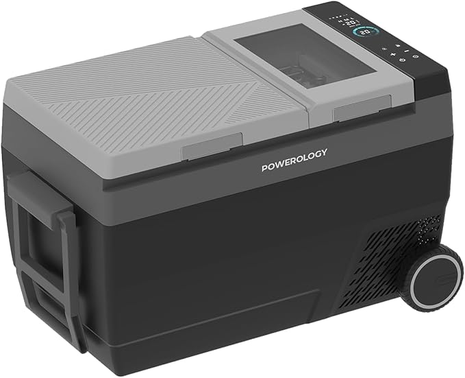 Portable Fridge & Ice Maker – Dual Zone, Fast Ice, -20°C to 20°C, Touch Panel with Child Lock, Pull Bar & Wheel - COOLBABY