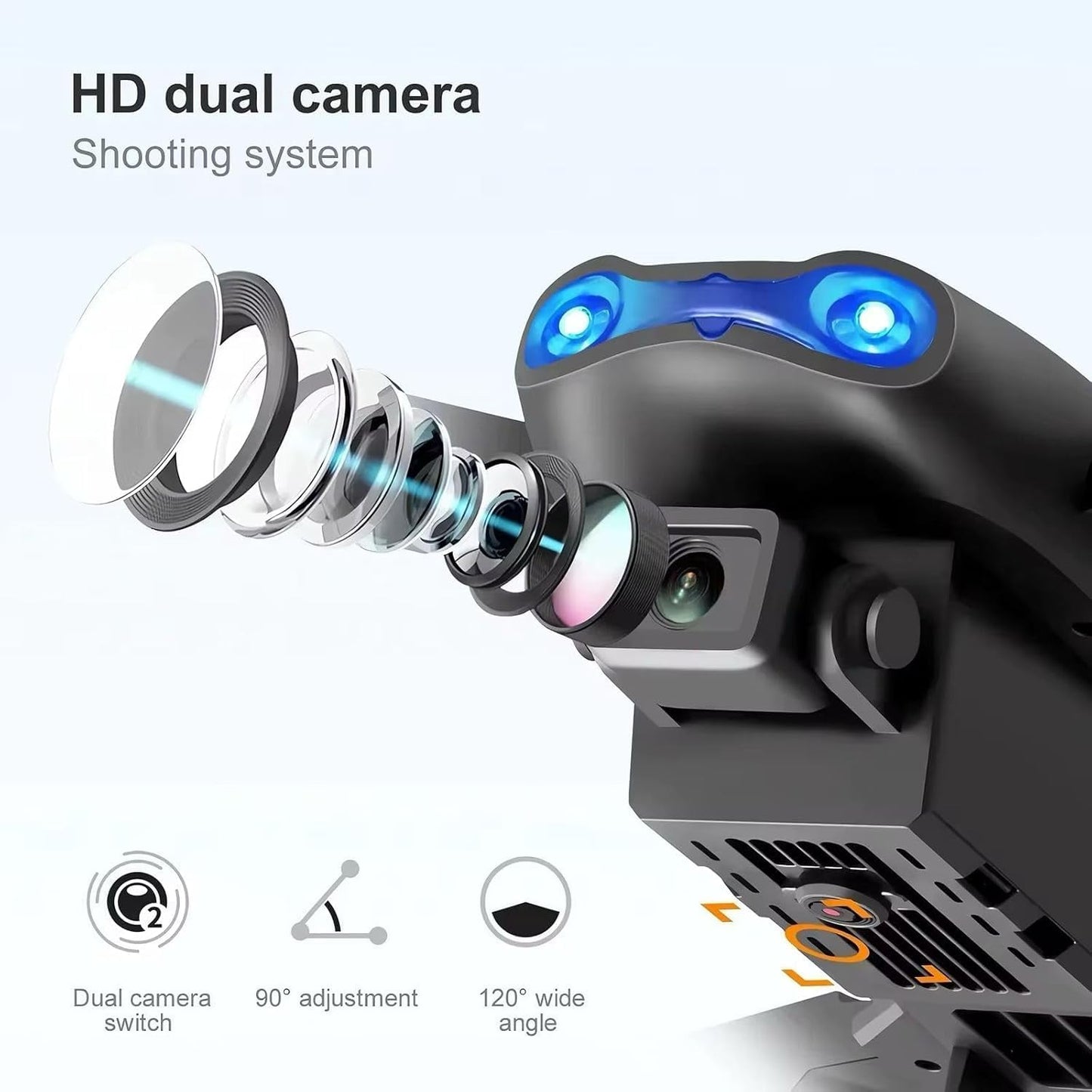 COOLBABY 4K Camera Drone with GPS – Foldable Quadcopter with Brushless Motors, Follow Me Mode, Optical Flow, Return to Home, Long Flight Time – Beginner Friendly RC Drone with Carrying Case - COOLBABY