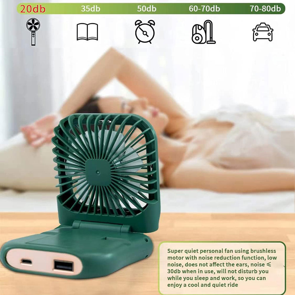 COOLBABY WQSJ-GBFS02 Portable Mini Fan,3000mAh Battery Operated Fan,Power Bank Function,3 Speeds Rechargeable Fan - COOL BABY