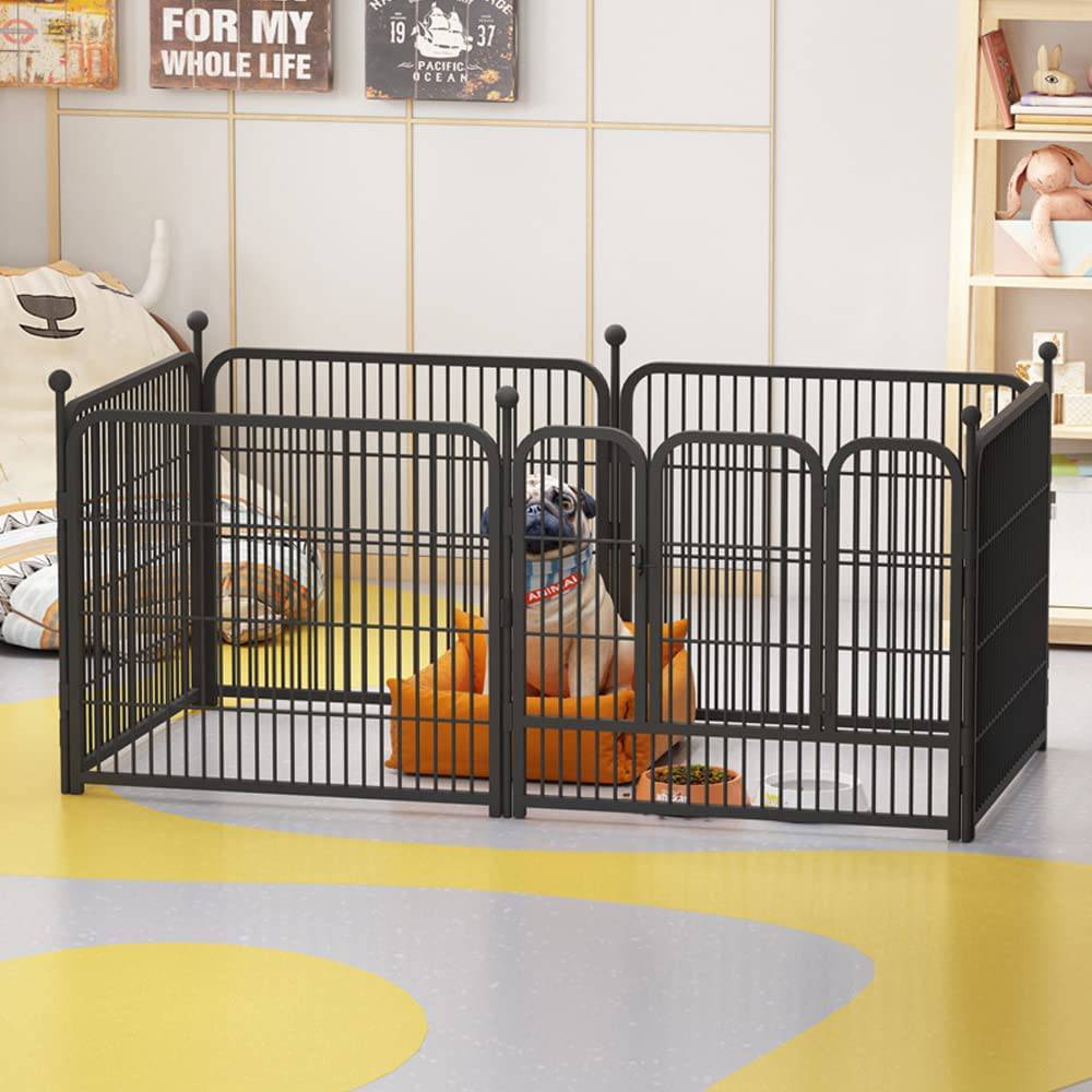 COOLBABY Dog Playpen Foldable 6 Panels Dog Pen 24" Height Pet Enclosure Dog Fence Outdoor - COOL BABY