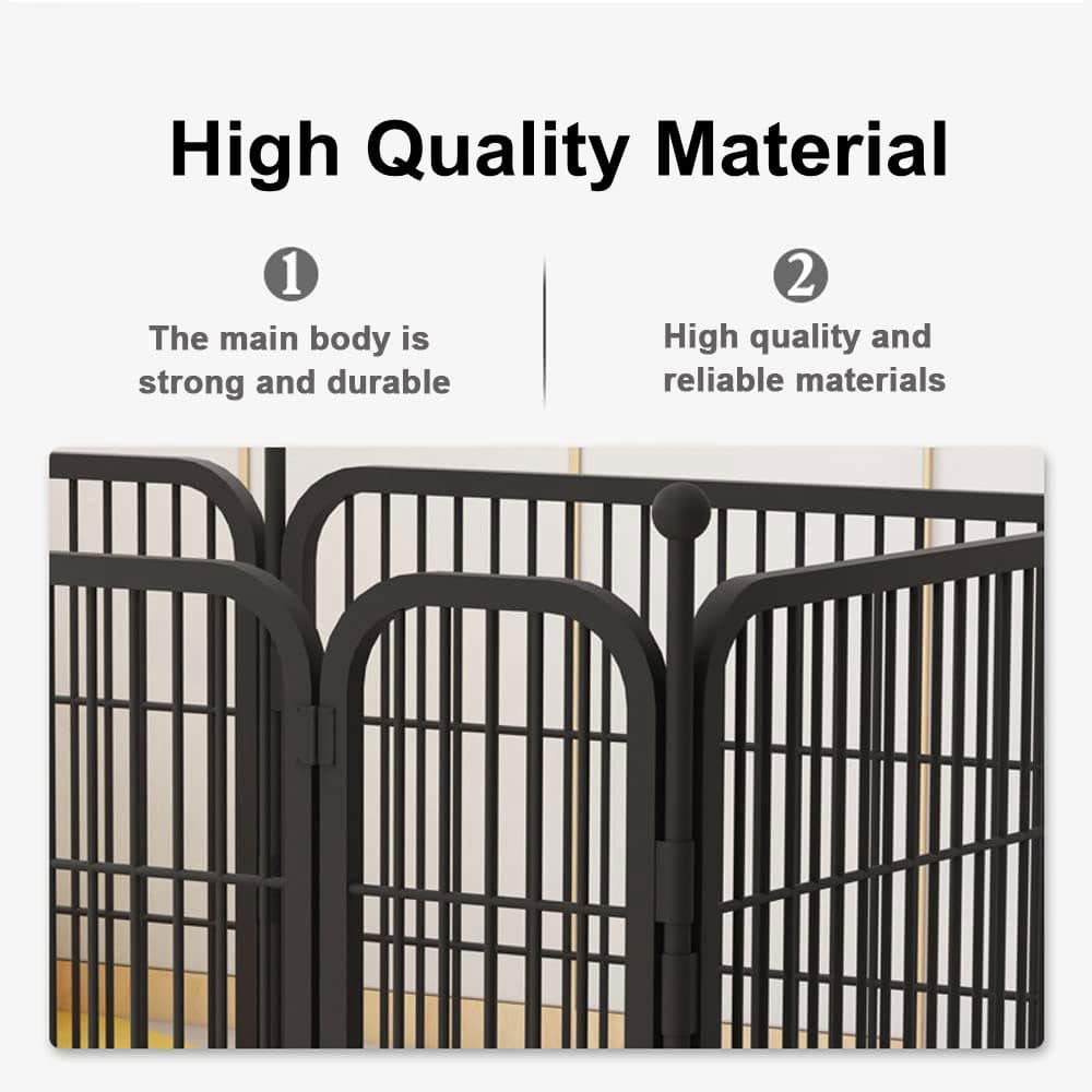 COOLBABY Dog Playpen Foldable 6 Panels Dog Pen 24" Height Pet Enclosure Dog Fence Outdoor - COOL BABY