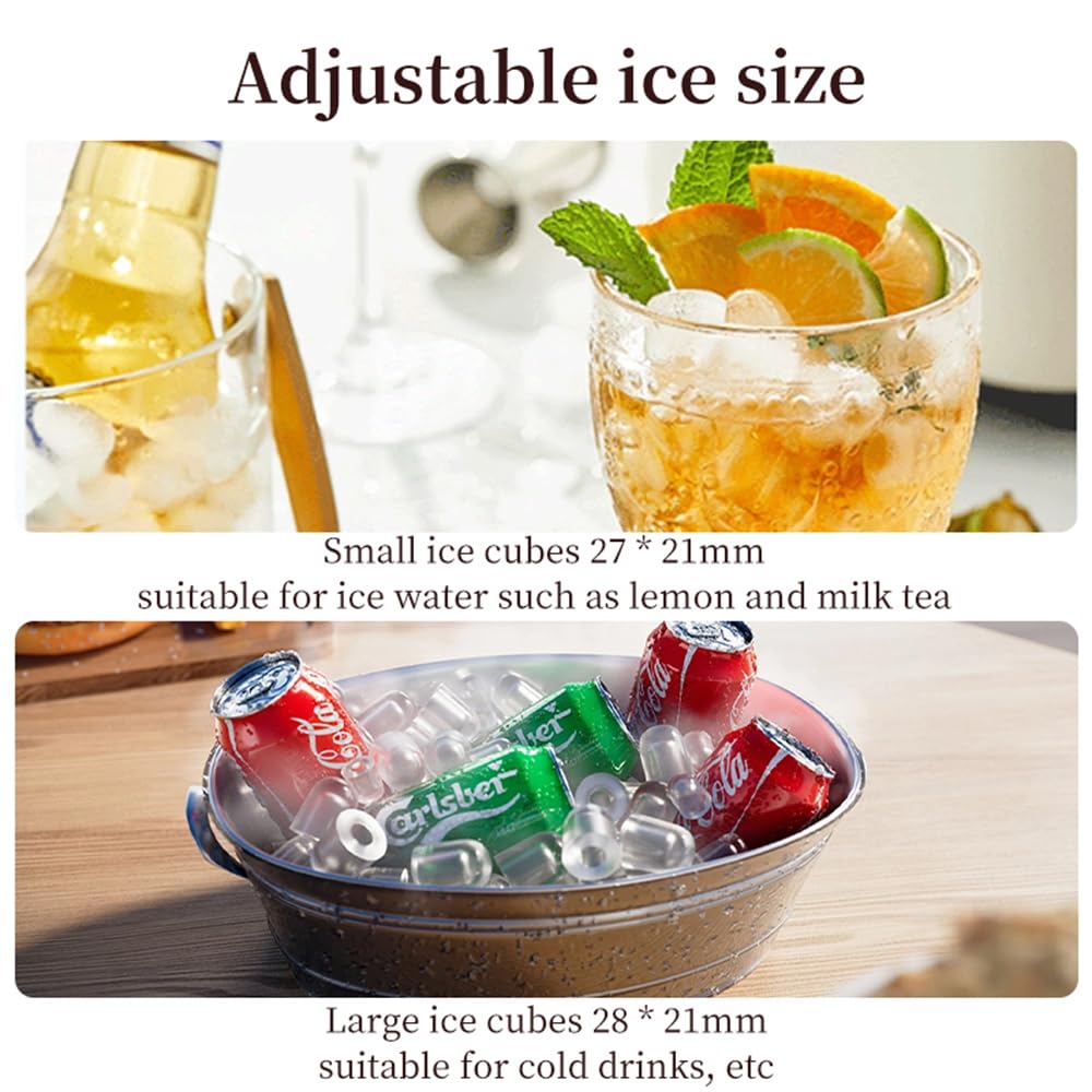 Smart Ice Maker Machine – App Controlled Bullet Ice Maker, 1.3L/60pcs - COOLBABY