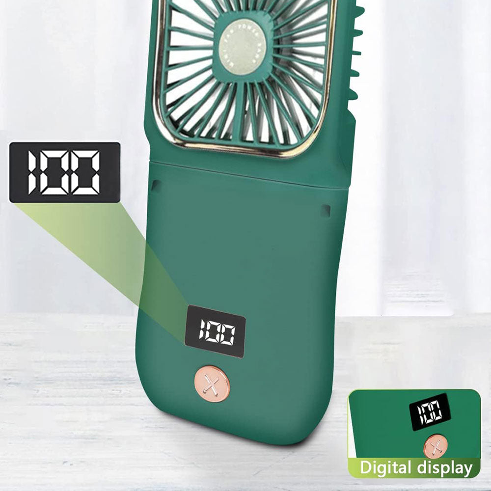 COOLBABY WQSJ-GBFS02 Portable Mini Fan,3000mAh Battery Operated Fan,Power Bank Function,3 Speeds Rechargeable Fan - COOL BABY