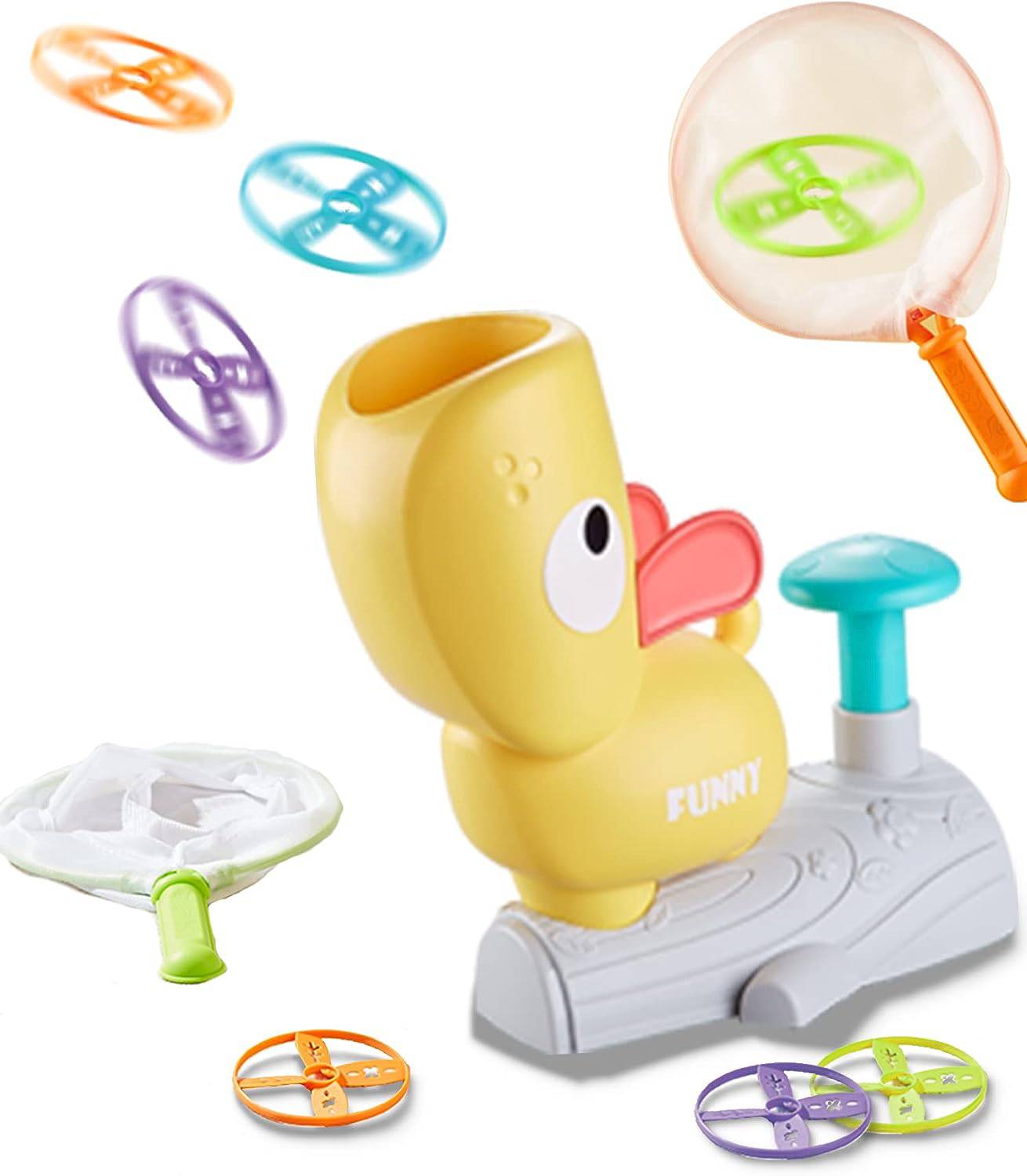 COOLBABY Outdoor Disc Launcher Game Set for Kids - Safe and Fun Family Activity - COOL BABY