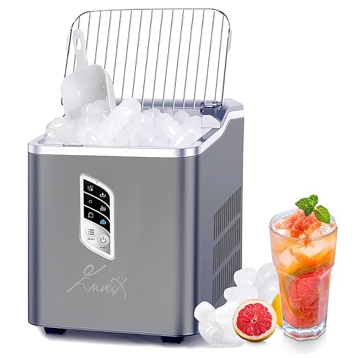 Automatic Ice Maker, Self-Cleaning, 9 Cubes Ready in 6 Mins, 12Kg/24H - COOLBABY