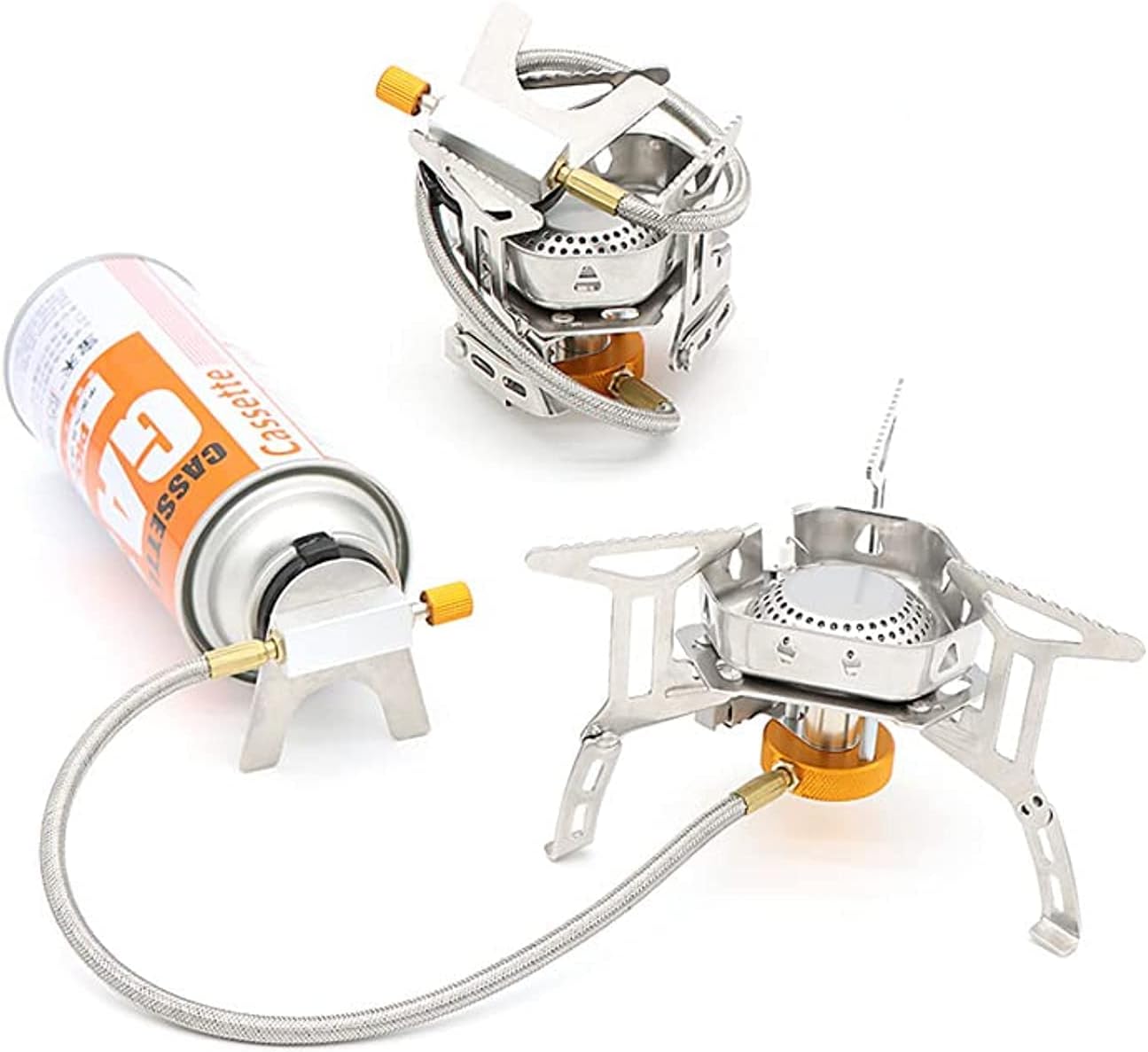Coolbaby WSTT686 3500w camping stove, burner camping stove compact portable foldable outdoor cooker, windproof, and piezo ignition, - COOL BABY