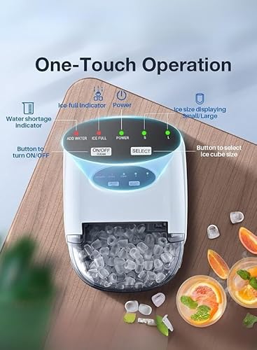 Countertop Ice Maker (Grey) – 12Kg/24H - COOLBABY