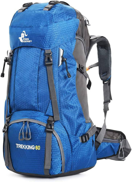 COOLBABY 60L Waterproof Lightweight Hiking Backpack with Rain Cover,Outdoor Sport Travel Daypack for Climbing Camping Touring - COOL BABY