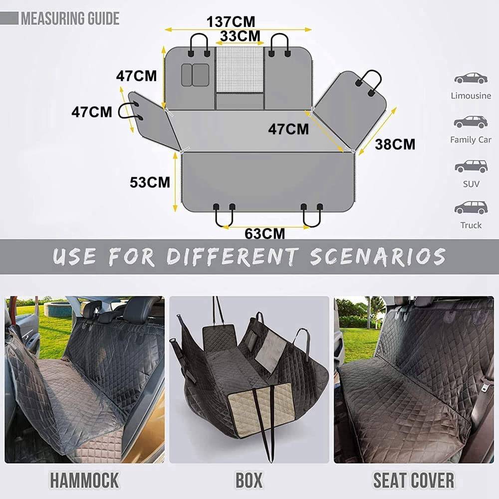 COOLBABY Explore the Outdoors with Premium Mesh Dog Car Seat Cover - COOL BABY