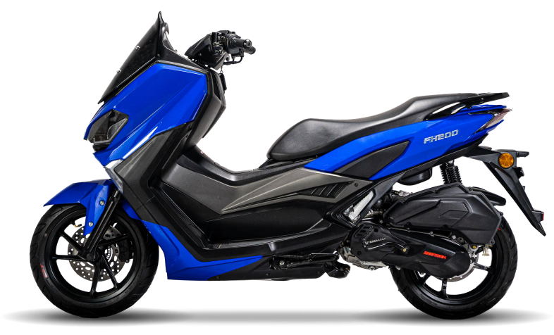 SHARMAX FX 200 Maxi Scooter – Powerful 18HP Engine, Fuel Efficient