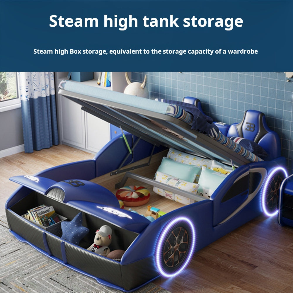 COOLBABY ZLJ1130 Children's Bed Boys Bed Car Style Single Bed - COOLBABY