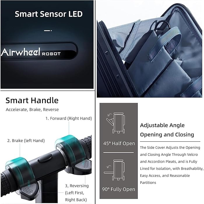 Electric Riding Suitcase - 26L, 73.26Wh Battery, Maximum Speed 8 km/h - COOLBABY