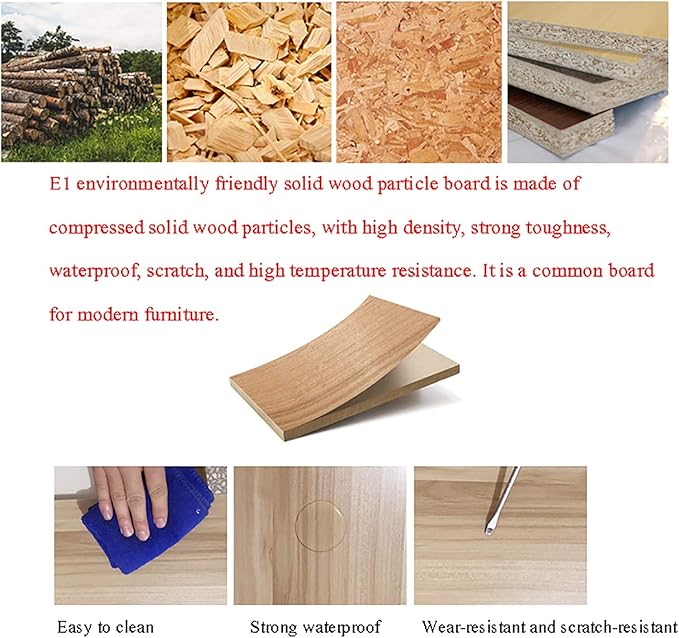 Outdoor Iron and PVC Table Brown - COOLBABY