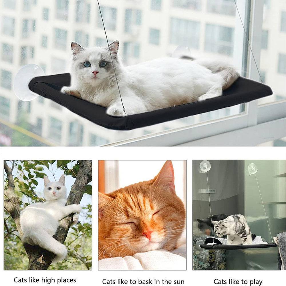 COOLBABY LZM-MDC Cat Hammock Summer Breathable Mesh Pet Hammock Bed, Under Chair Hammock Cradle Crib - COOL BABY