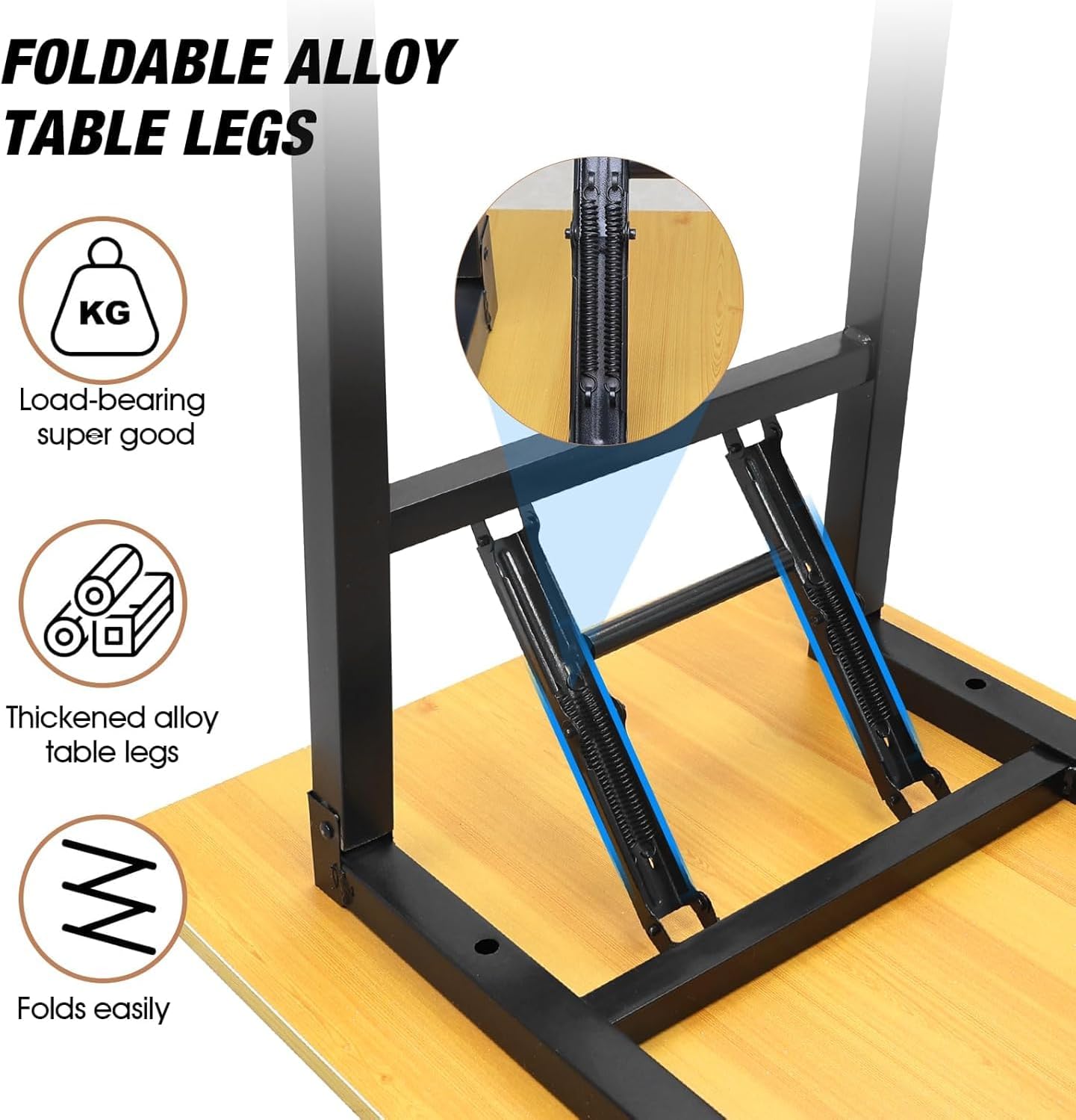 Adjustable Standing Desk on Wheels – Portable Rolling Laptop Desk for Small Spaces, Bedroom, Couch, or Home Office (Yellow) - COOLBABY