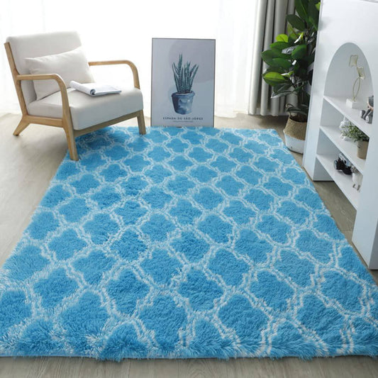 COOLBABY ZRW-DT01 Plush Morocco Pattern Area Rug - COOL BABY