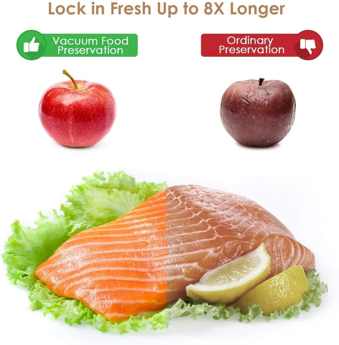 COOLBABY HDD-ZKDBJ01 Automatic Electric Vacuum Packer with 20 Sealed Bags Film Sealer Household Kitchen Daily Vacuum Packaging Machine - COOL BABY