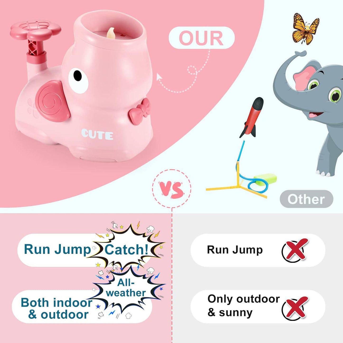 COOLBABY Outdoor Disc Launcher Game Set for Kids - Safe and Fun Family Activity - COOL BABY