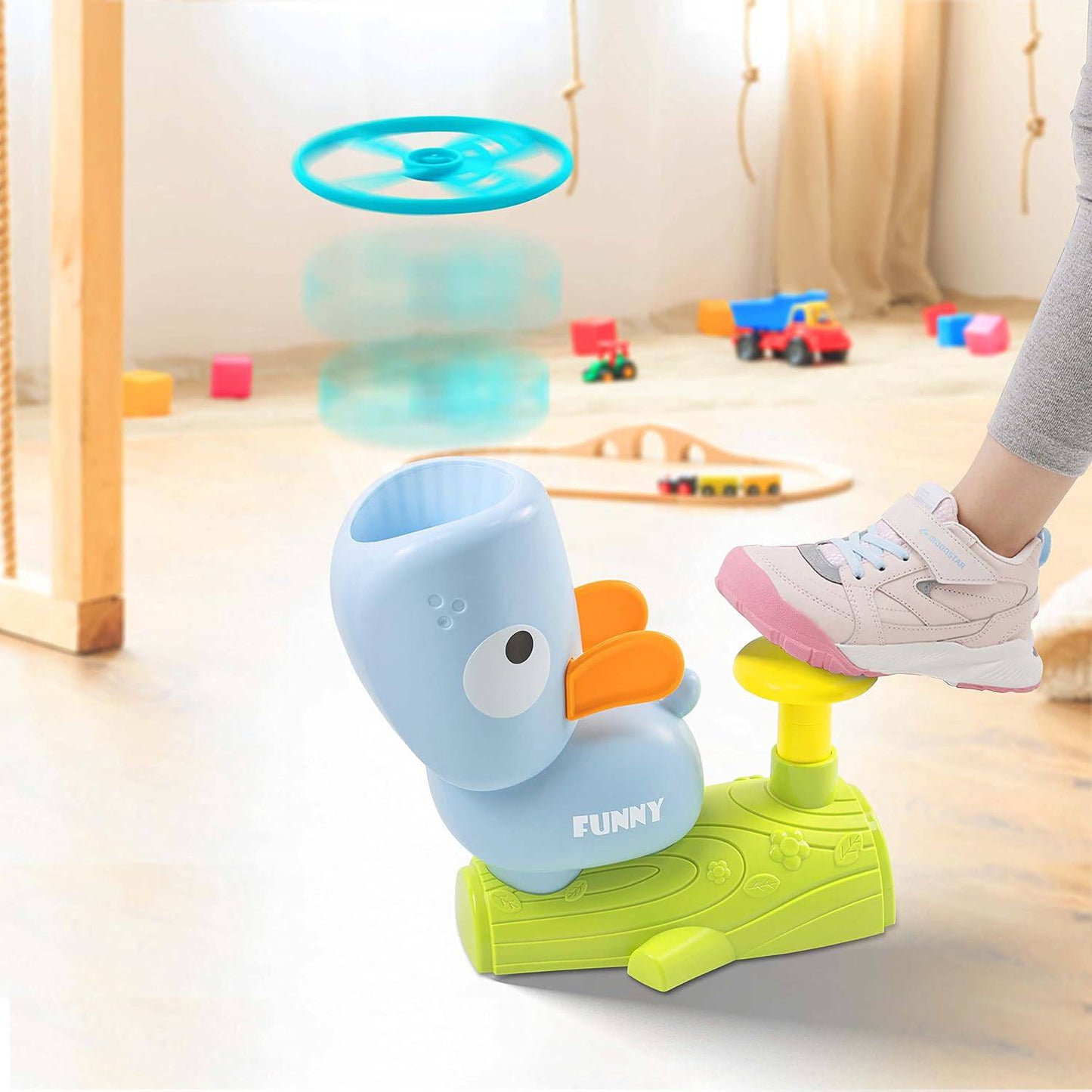 COOLBABY Outdoor Disc Launcher Game Set for Kids - Safe and Fun Family Activity - COOL BABY