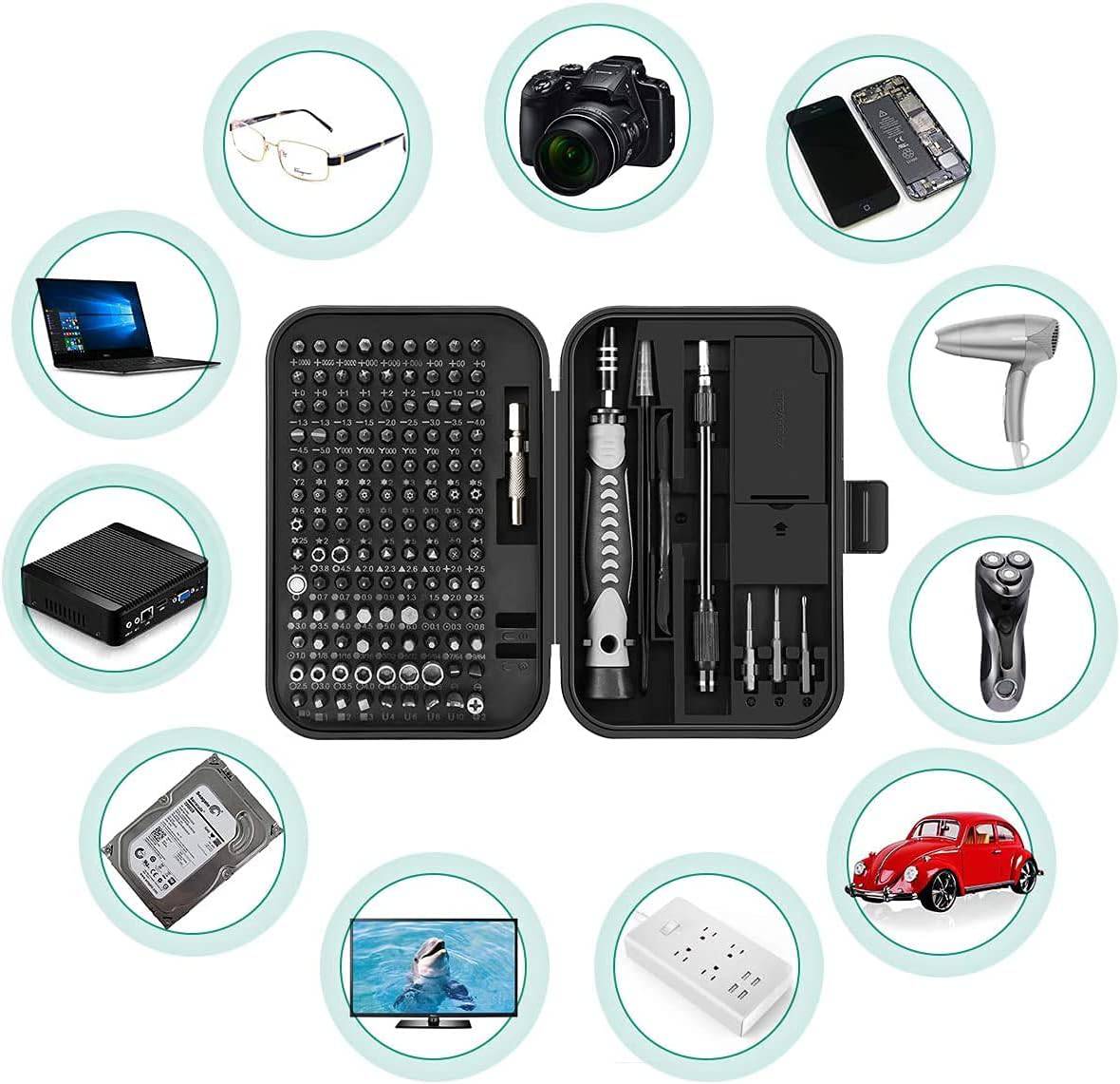 COOLBABY SSZ147 Precision Screwdriver Set, New Version 130 In 1 Kit With 120 Bits, Repair Tool Magnetizer For Smart Phone, HoUSehold Appliances - COOL BABY