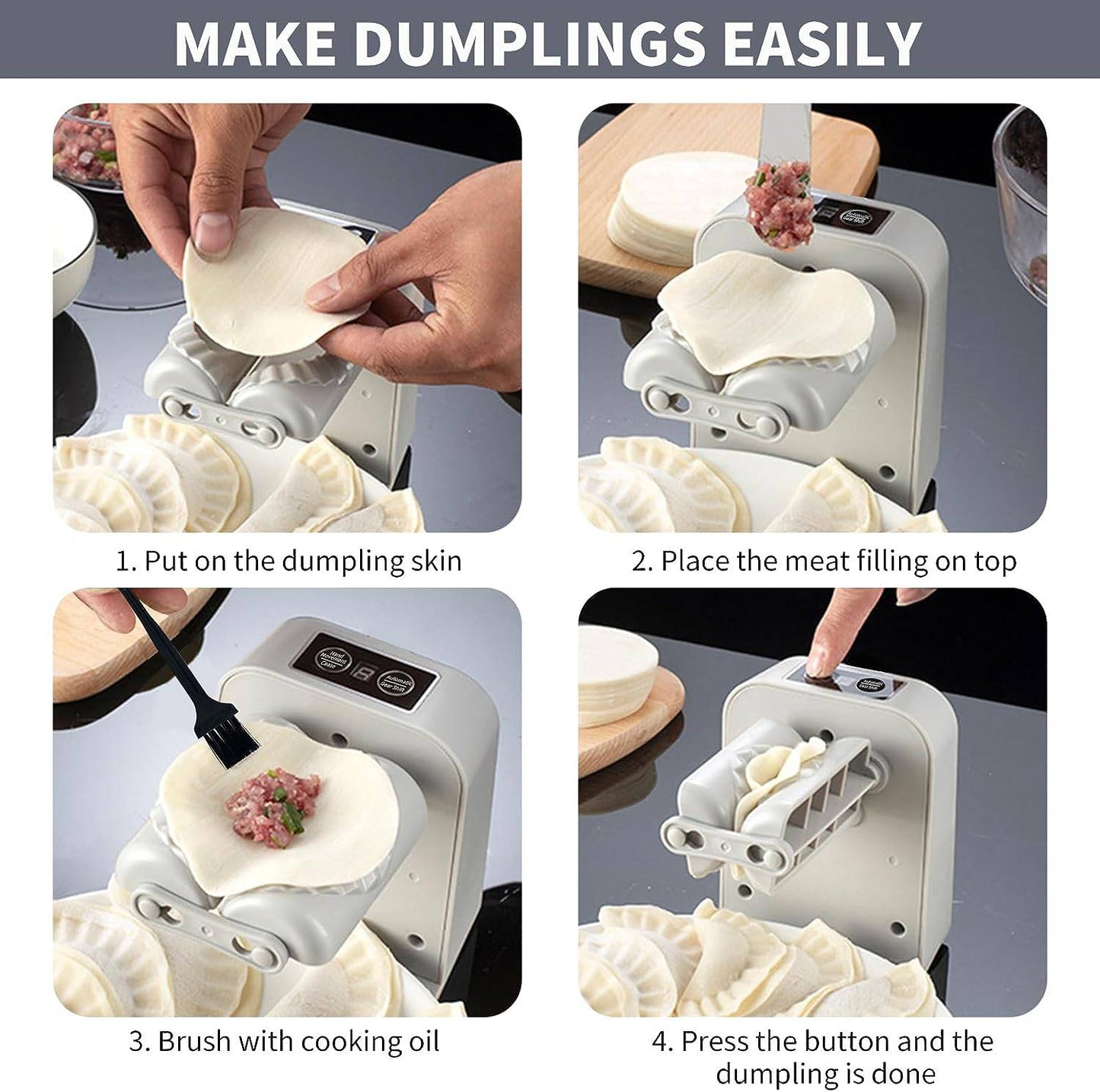 COOLBABY Automatic Electric Dumpling Maker Machine Dumpling Mould Pressing - COOL BABY