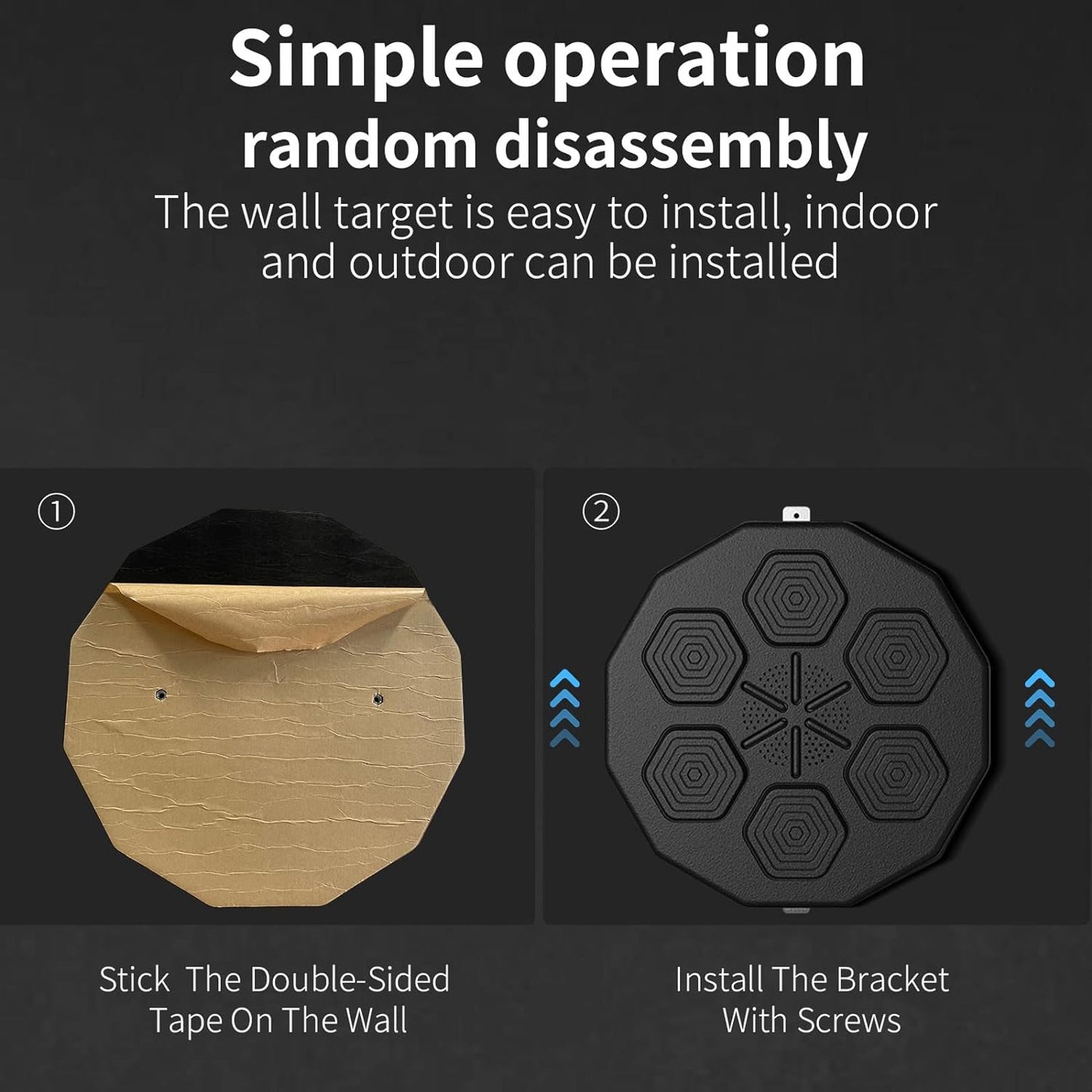 COOLBABY Boxing Machine, Connect to Bluetooth Smart Music Boxing Machine with 2 Pairs of Boxing Gloves - COOLBABY