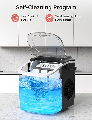 Portable Countertop Ice Maker – Self-Cleaning, Fast, and Convenient 12kg/24H - COOLBABY