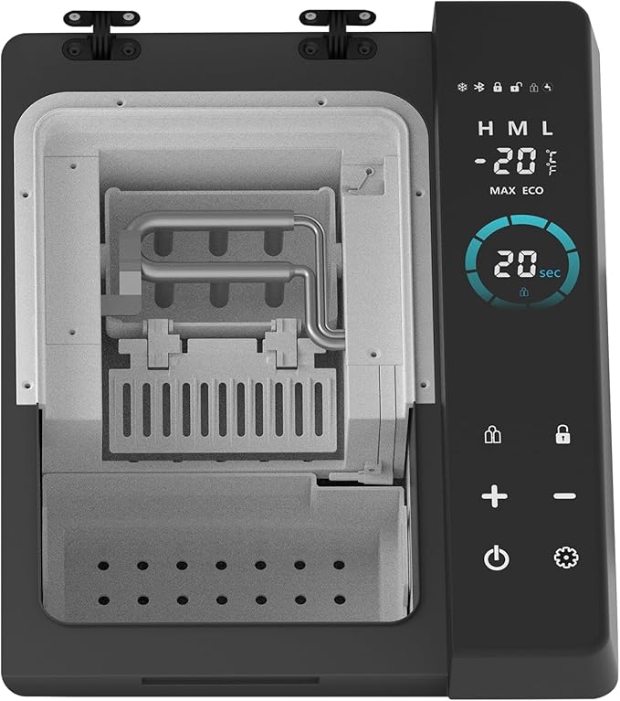 Portable Fridge & Ice Maker – Dual Zone, Fast Ice, -20°C to 20°C, Touch Panel with Child Lock, Pull Bar & Wheel - COOLBABY