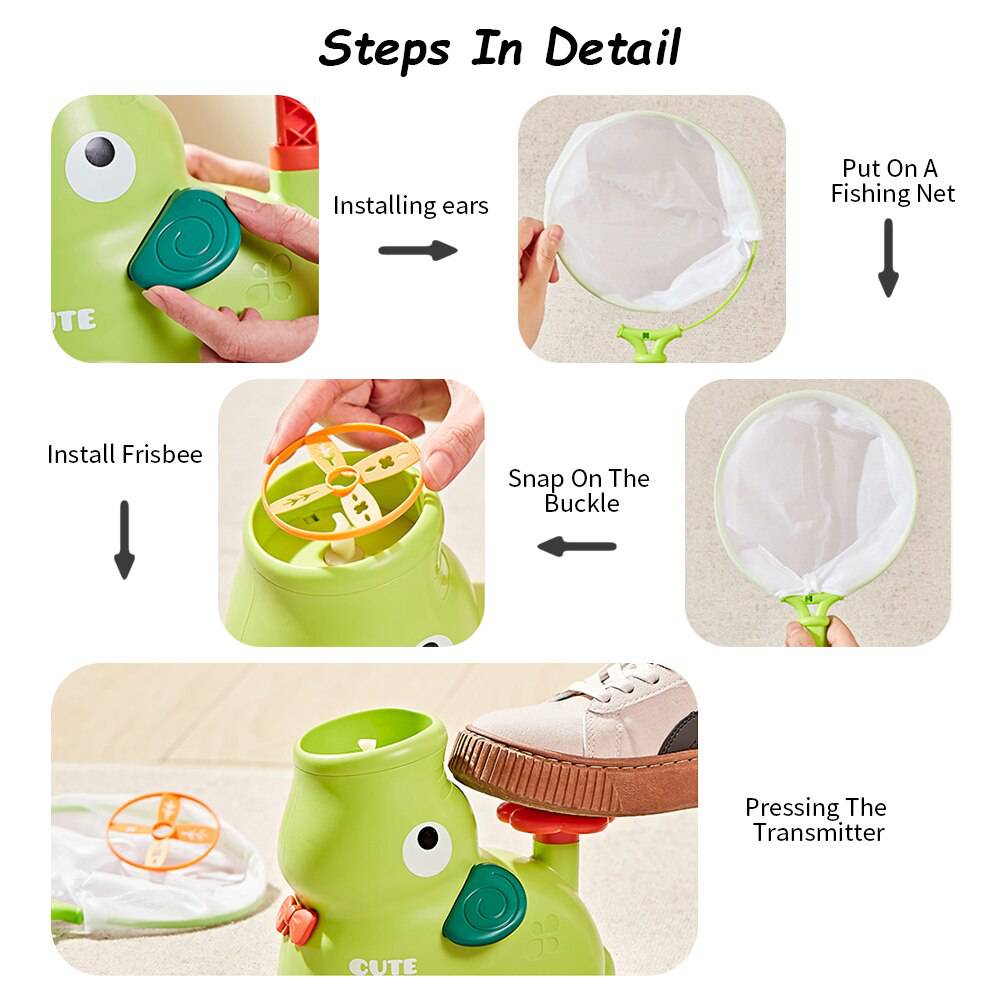 COOLBABY Outdoor Disc Launcher Game Set for Kids - Safe and Fun Family Activity - COOL BABY