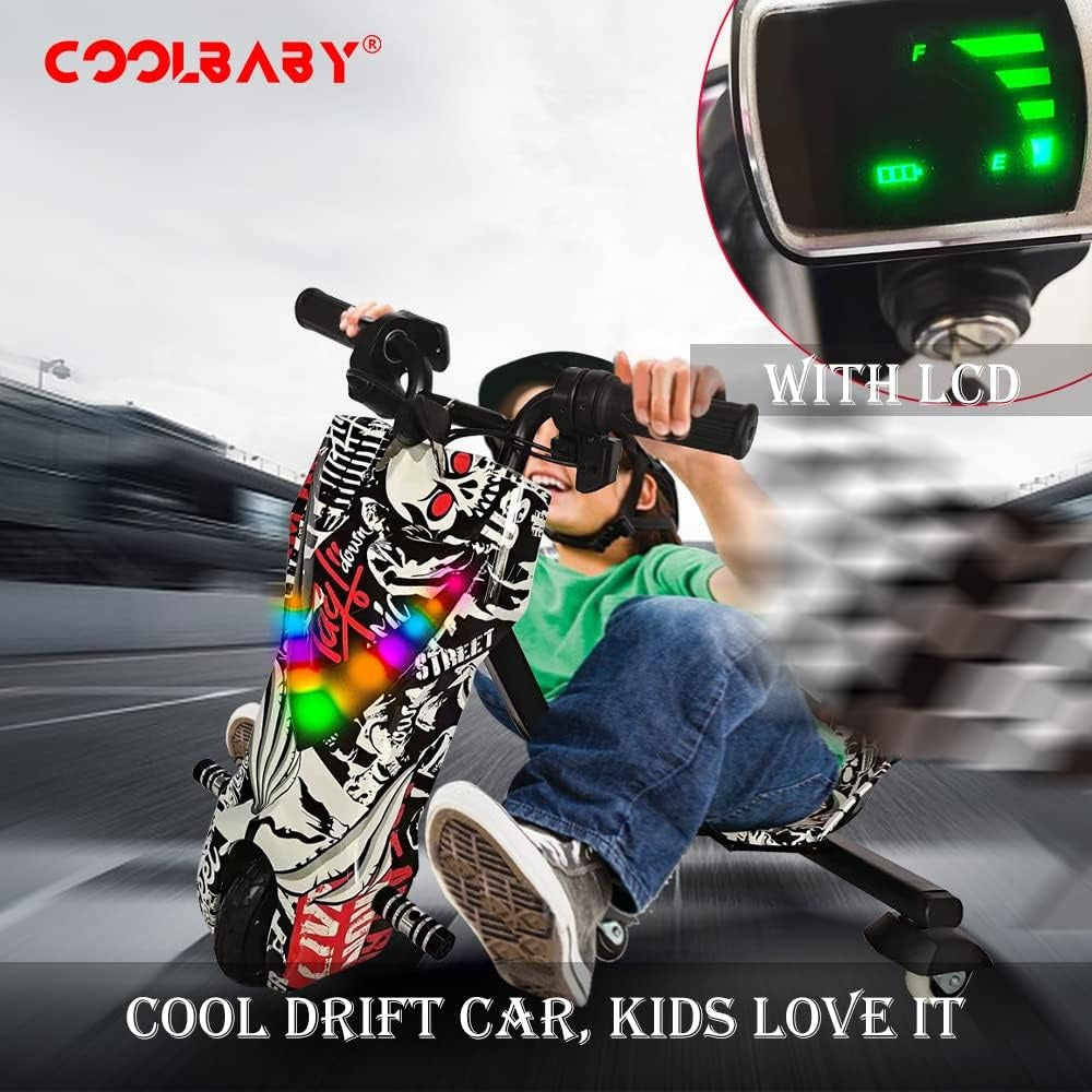 COOLBABY DP3S Mini Electric Drift Scooter for Kids - COOLBABY